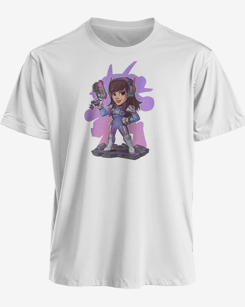 Polera premium Blanco de chibi dva