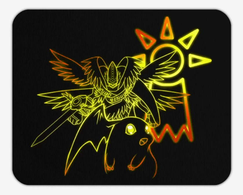 Mousepad Negro de patamon 2