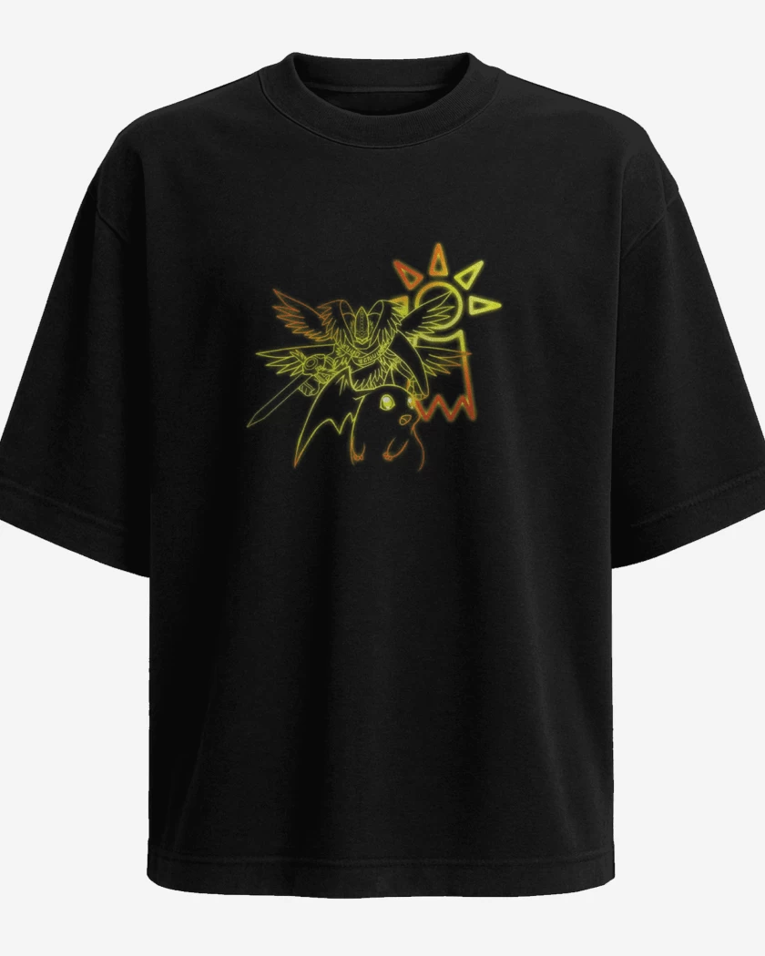 Polera Oversize Negro de patamon 2