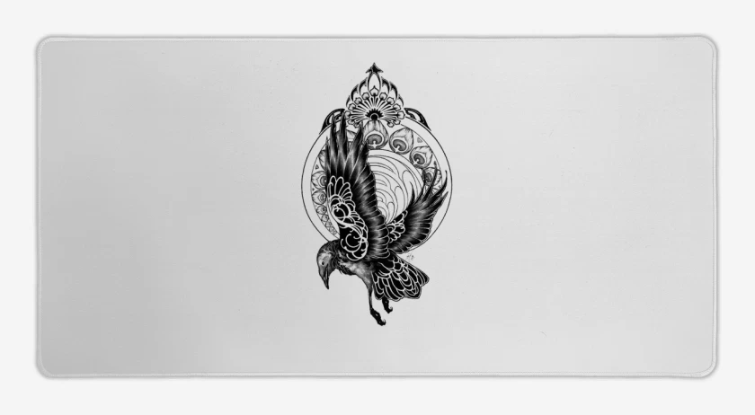Mouse pad Gamer Blanco de pajaro