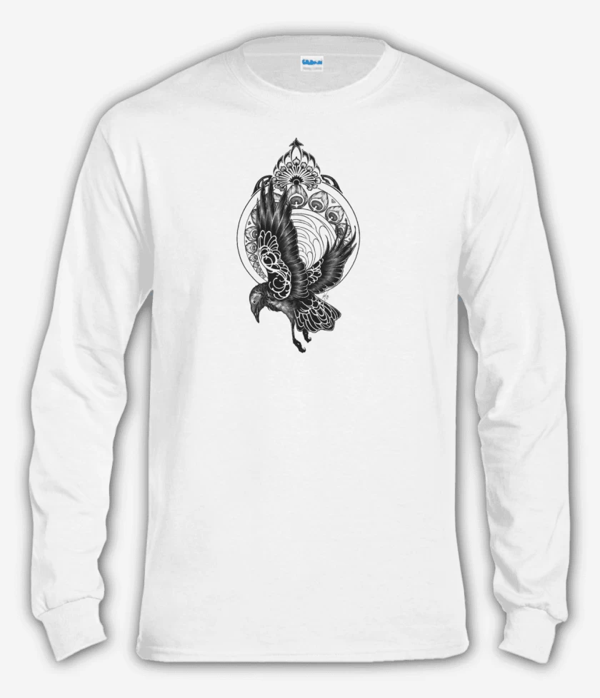Polera manga larga Blanco de pajaro