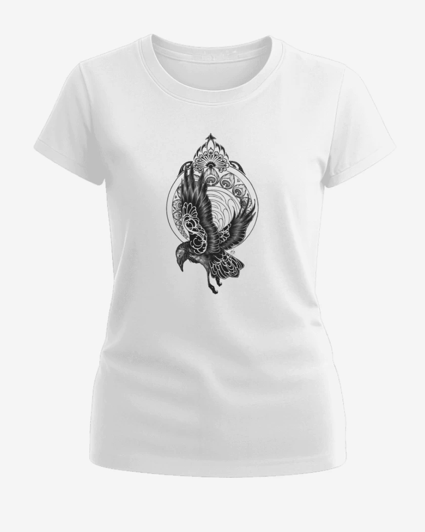 Polera de Mujer Blanco de pajaro