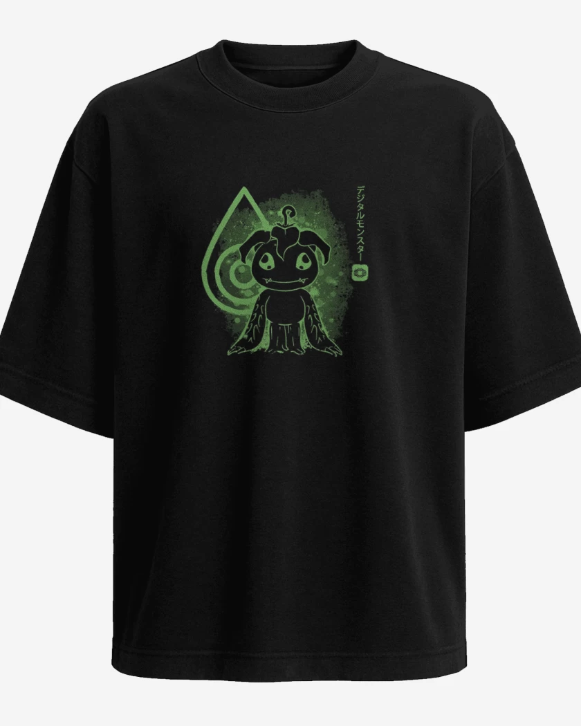 Polera Oversize Negro de palmon