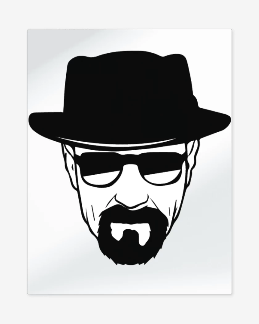 Print metalico Blanco de Heisenberg