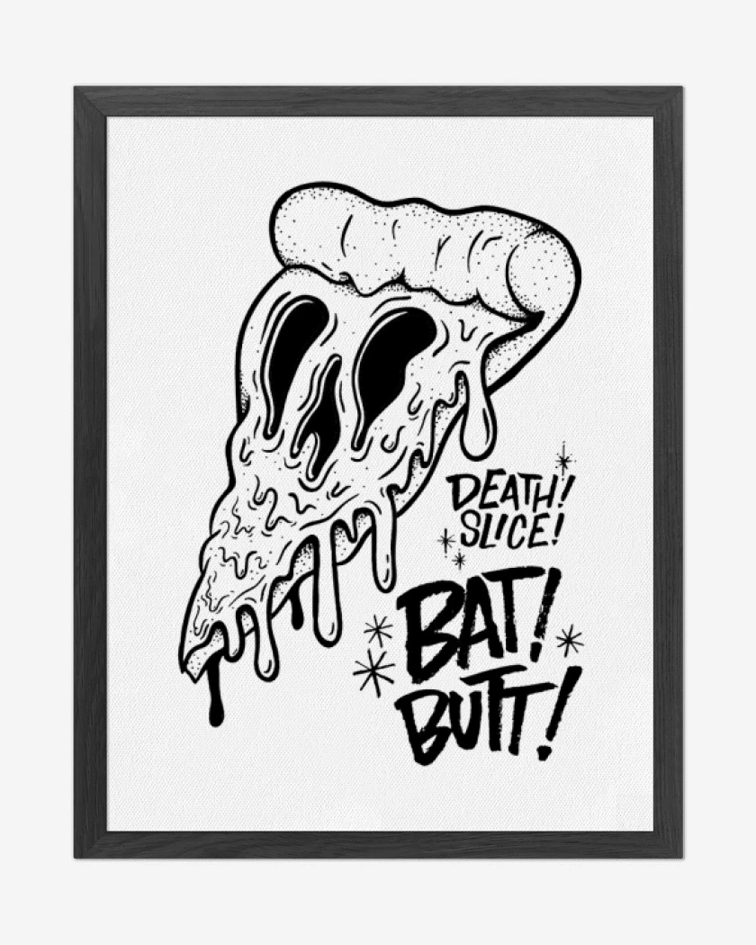 Cuadro decorativo Blanco de death pizza