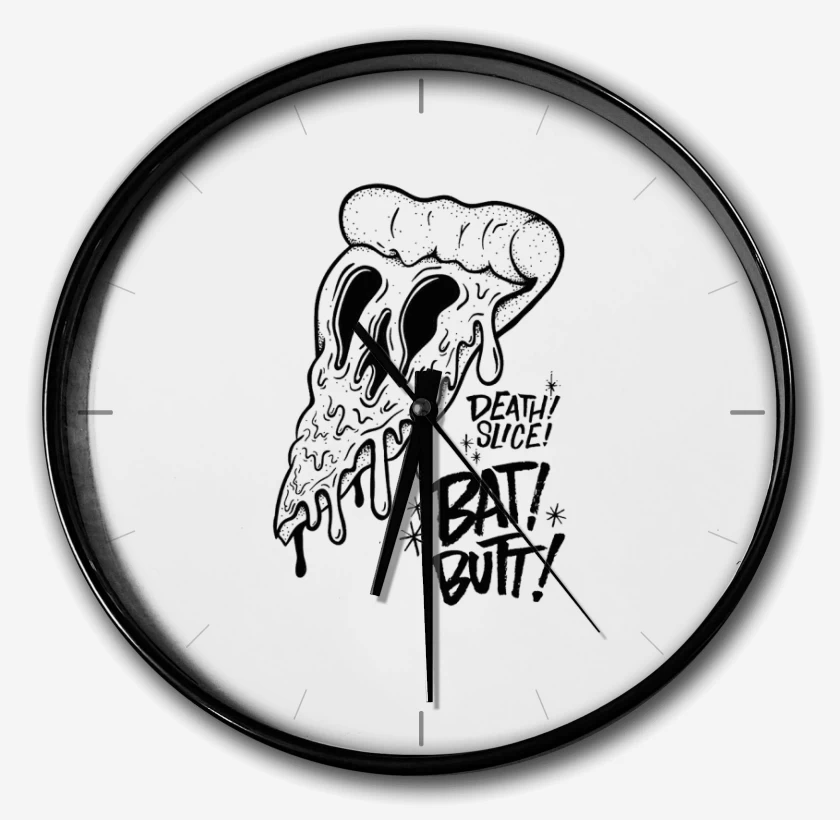Reloj Blanco de death pizza