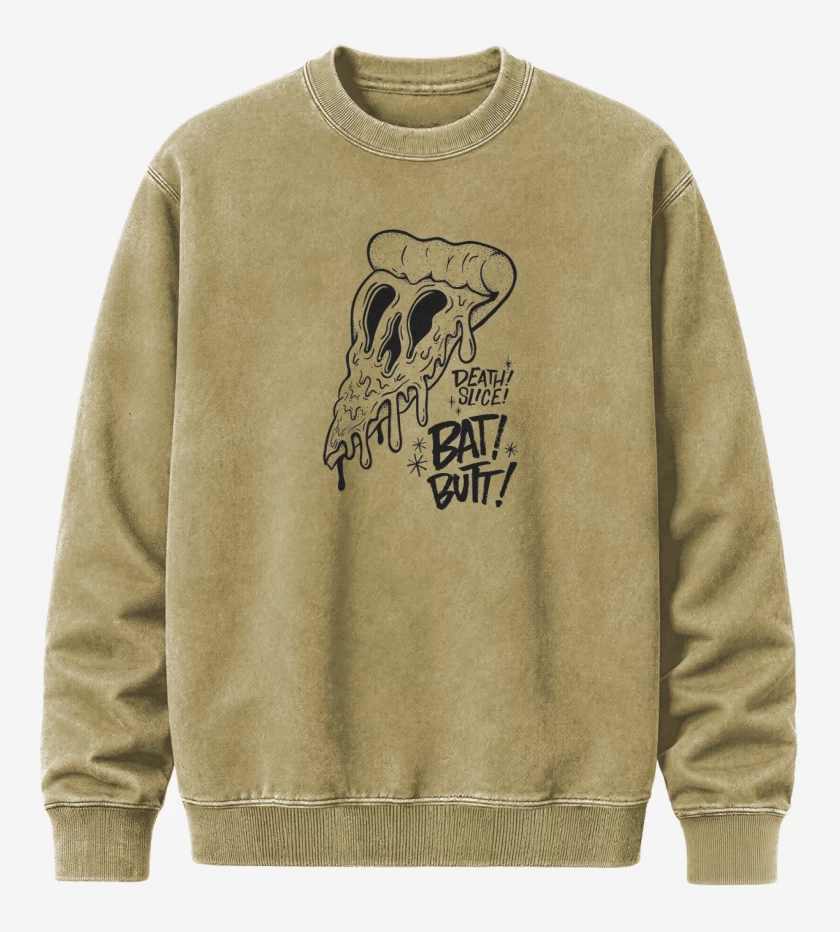 Poleron Polo Acid Wash Beige de death pizza