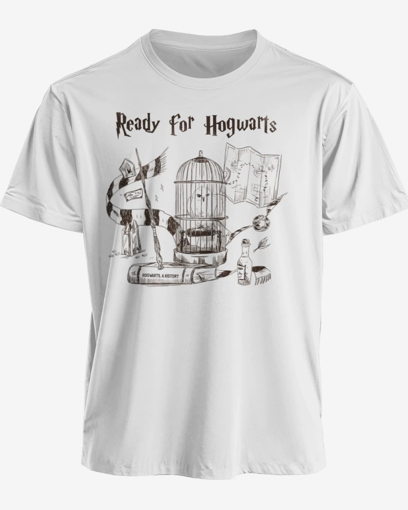 Polera premium Blanco de Ready for hogwarts