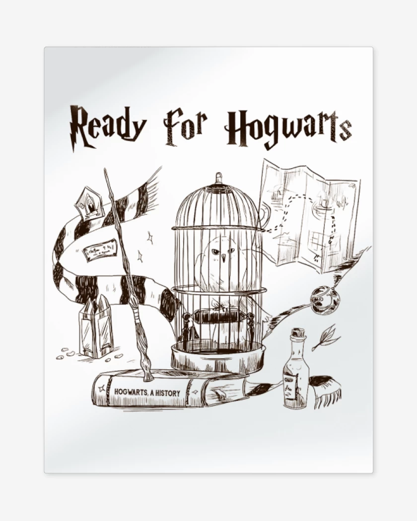 Print metalico Ready for hogwarts