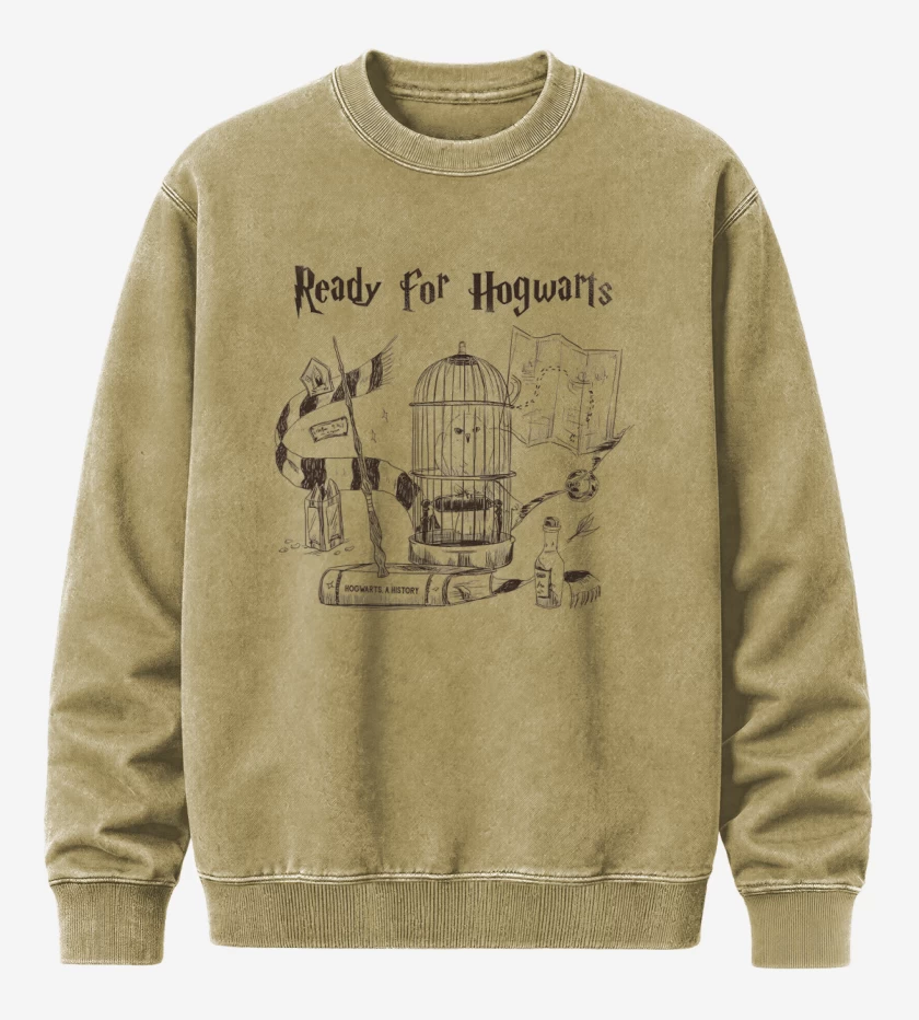 Poleron Polo Acid Wash Beige de Ready for hogwarts