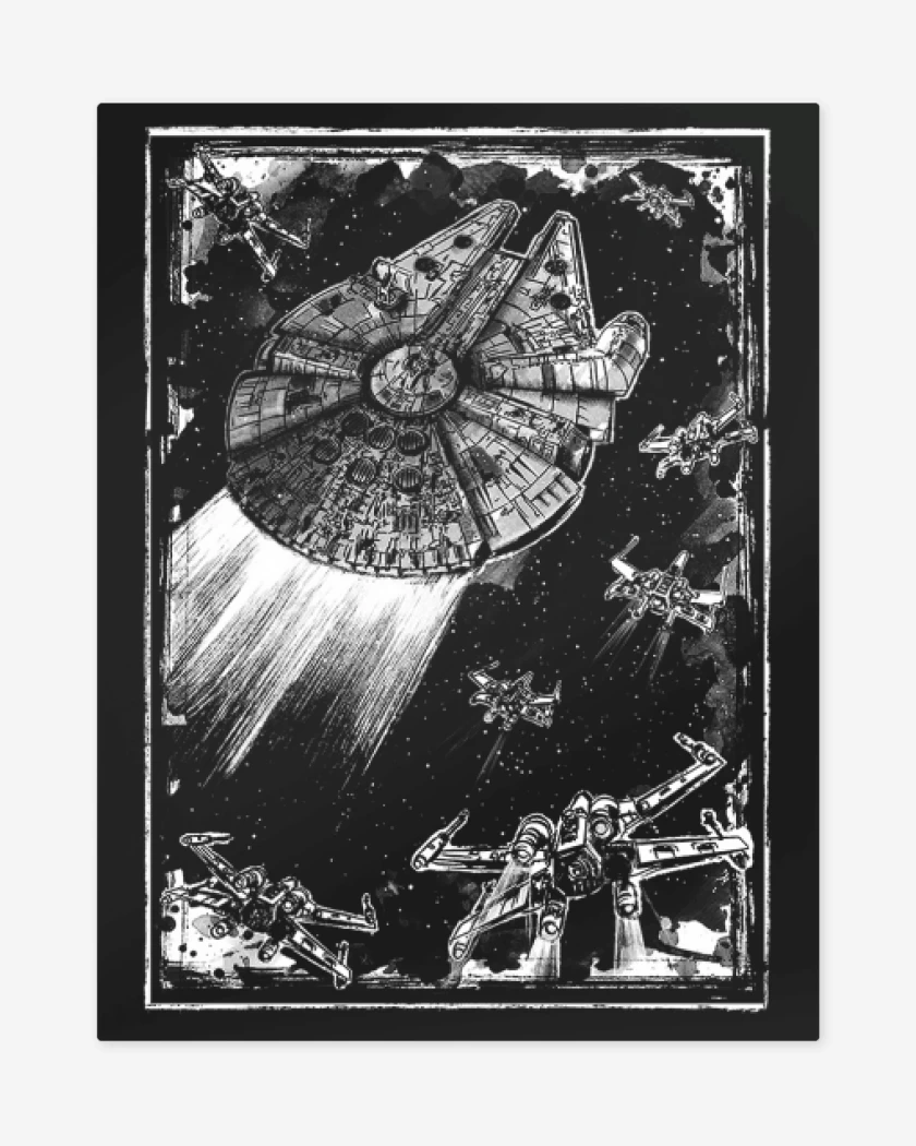 Print metalico Negro de Star Wars 5 