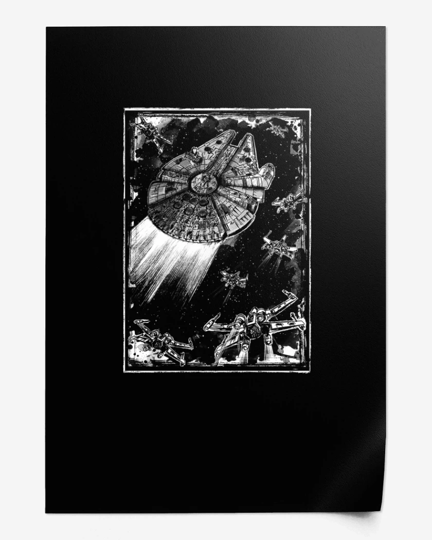 Print Negro de Star Wars 5 