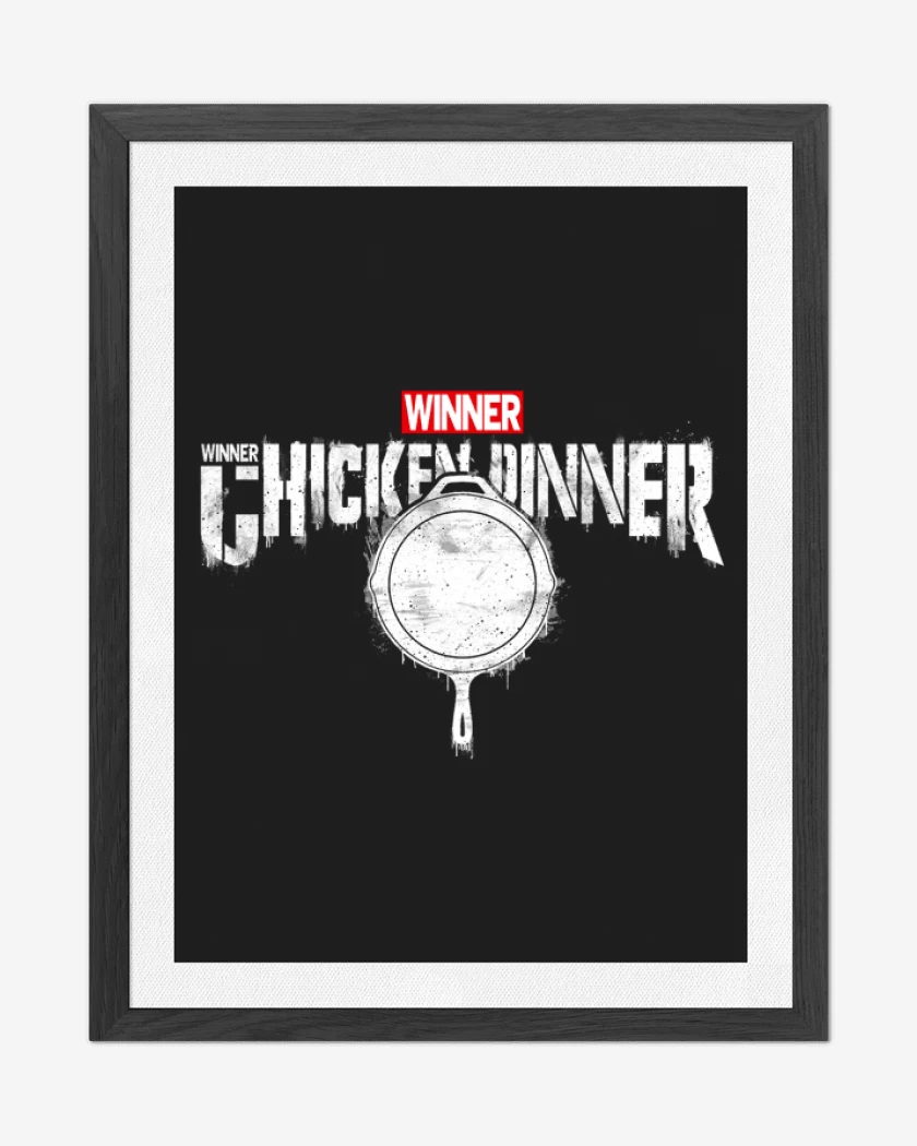 Cuadro decorativo Negro de winner winner 