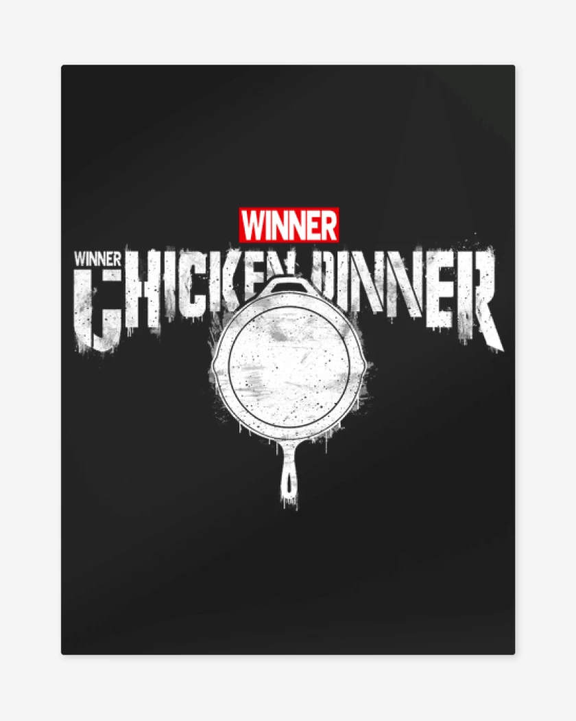 Print metalico winner winner 