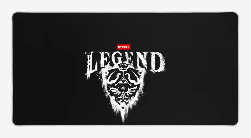 Mouse pad Gamer Negro de thyrule the legend
