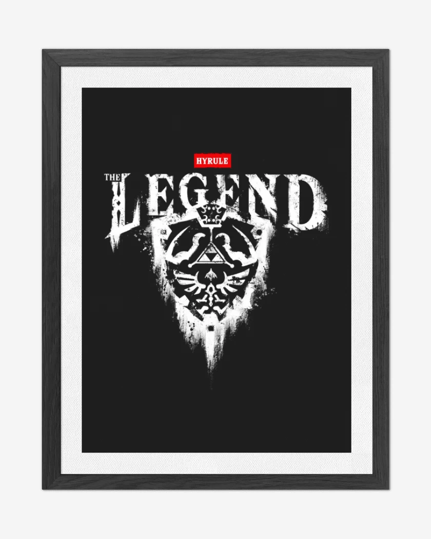 Cuadro decorativo Negro de thyrule the legend