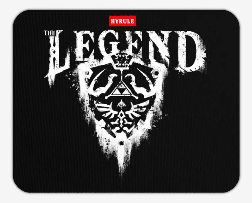 Mousepad Negro de thyrule the legend