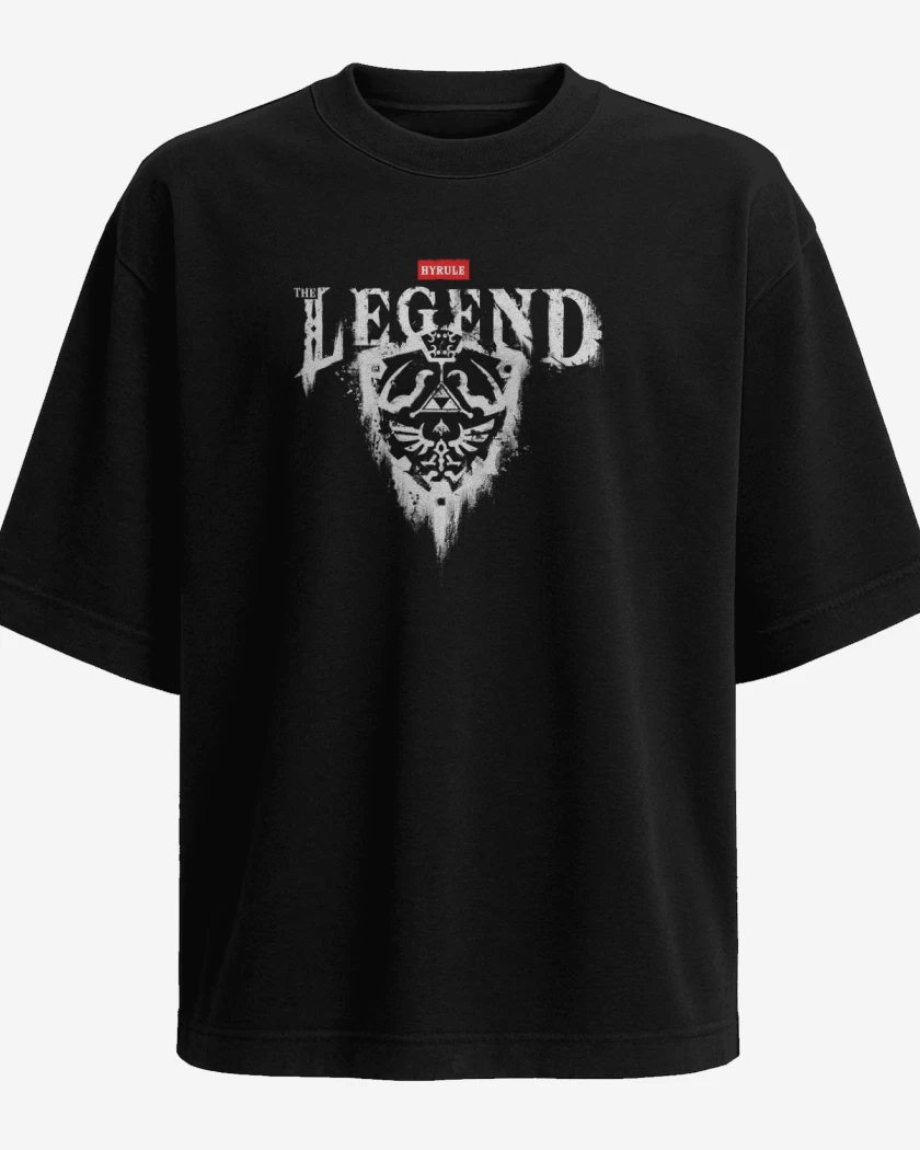 Polera Oversize Negro de thyrule the legend