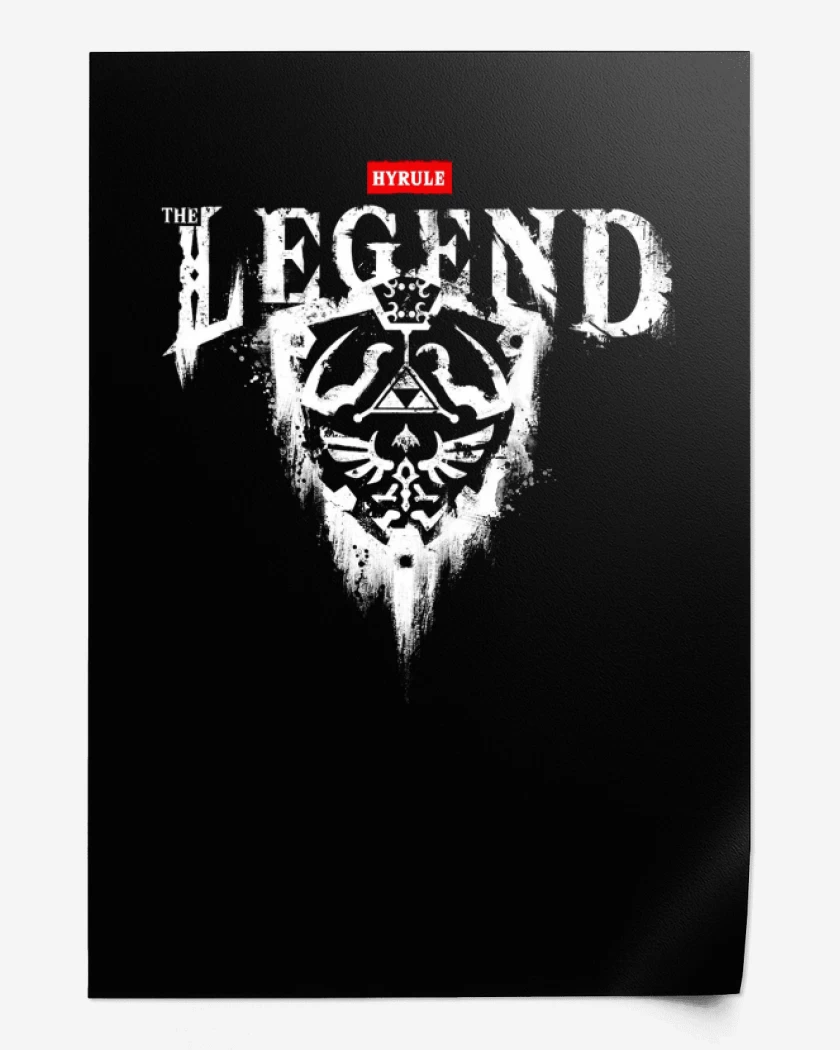 Print Negro de thyrule the legend