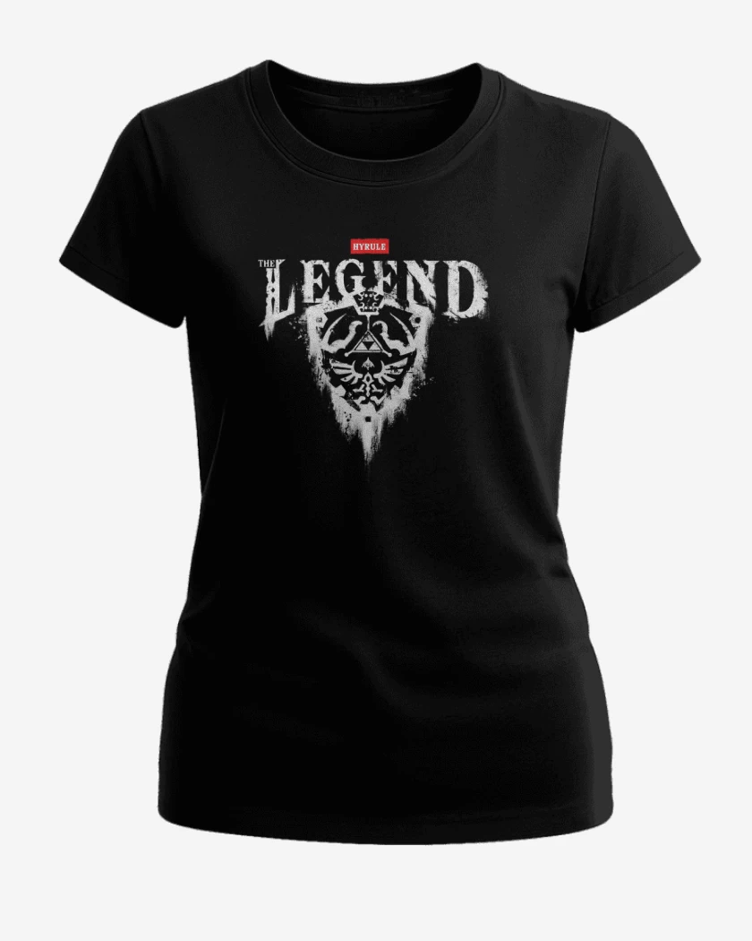 Polera de Mujer Negro de thyrule the legend