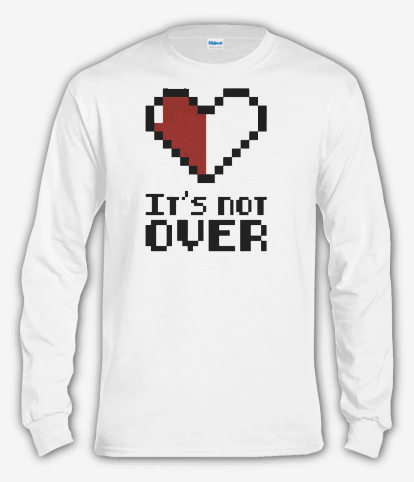 Polera manga larga Blanco de Its not over