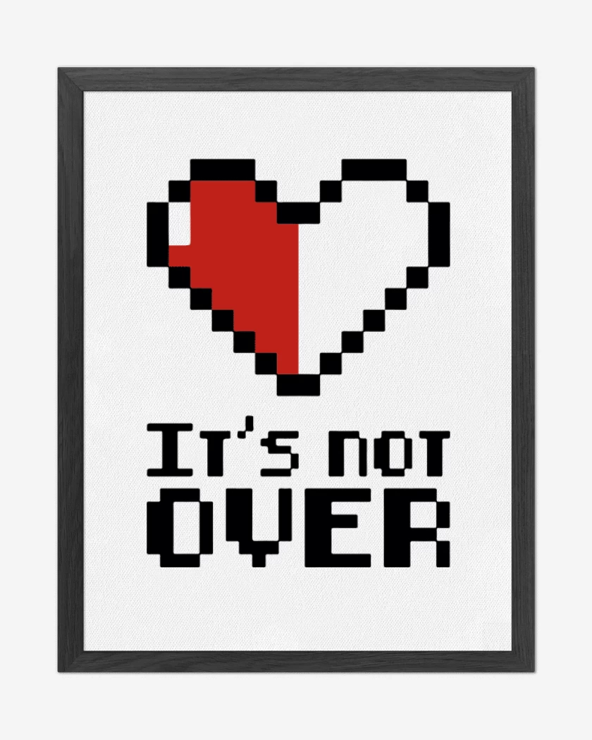 Cuadro decorativo Blanco de Its not over