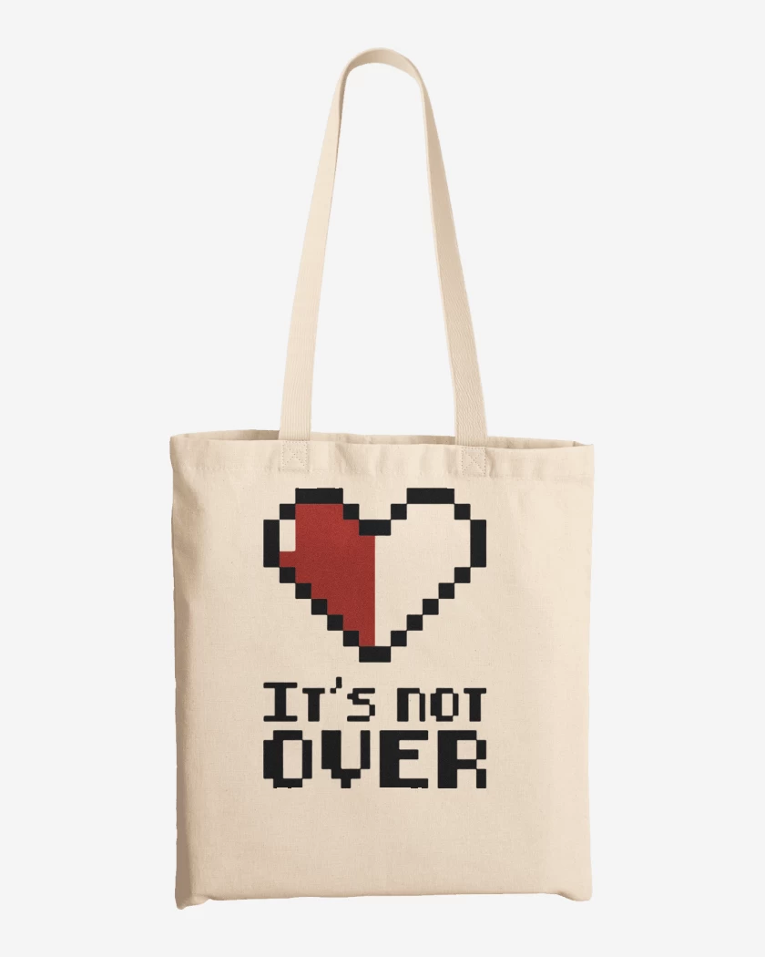 Totebag Blanco de Its not over