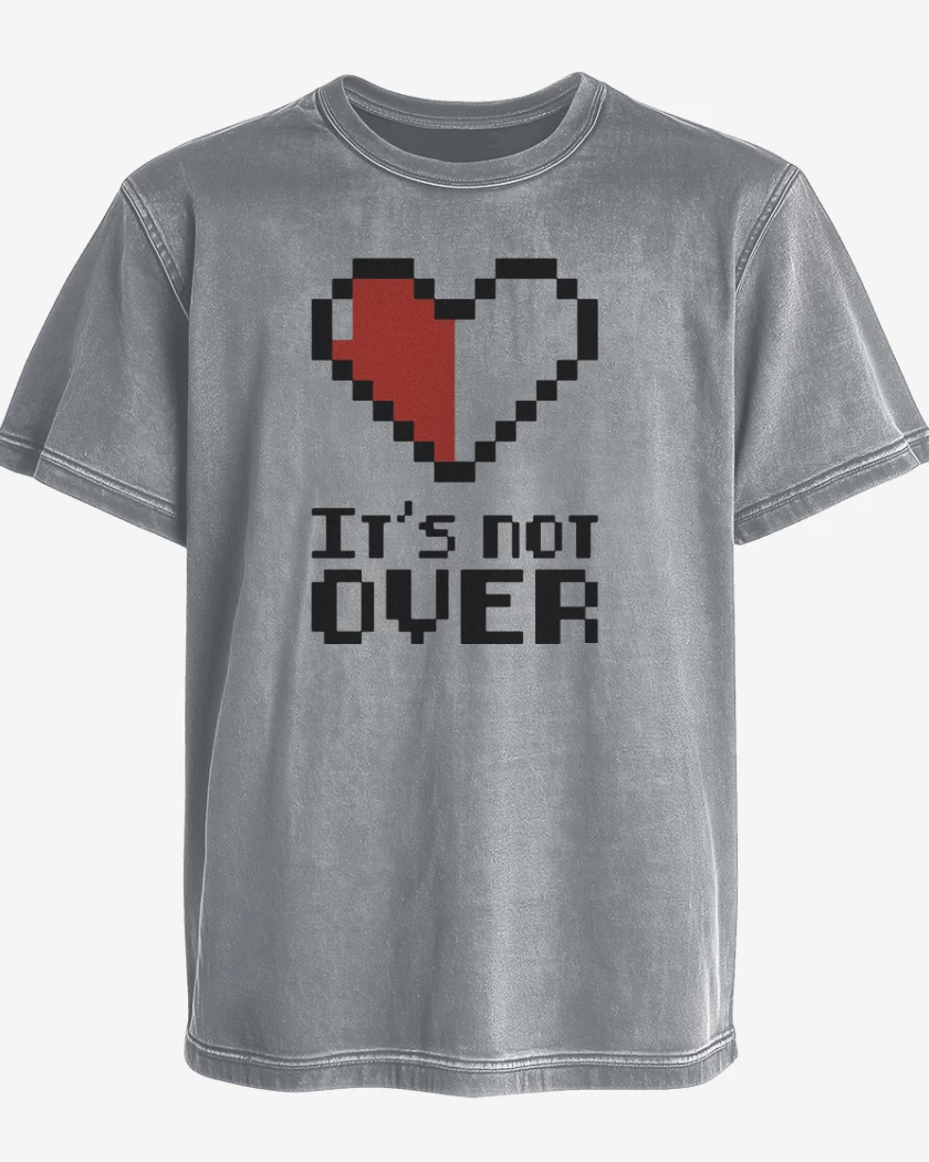 Polera desgastada Gris Melange de Its not over
