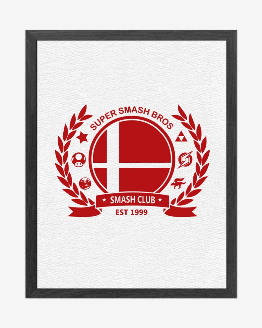 Cuadro decorativo Smash Bros Club