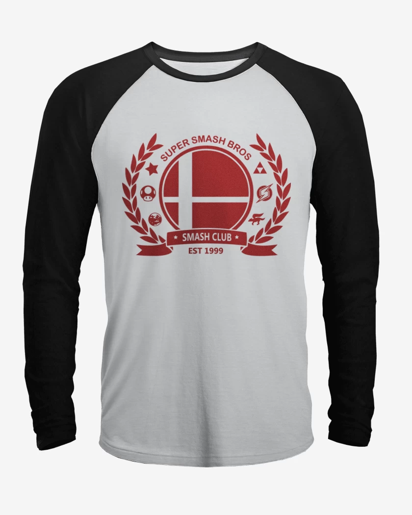 Polera Raglan Smash Bros Club