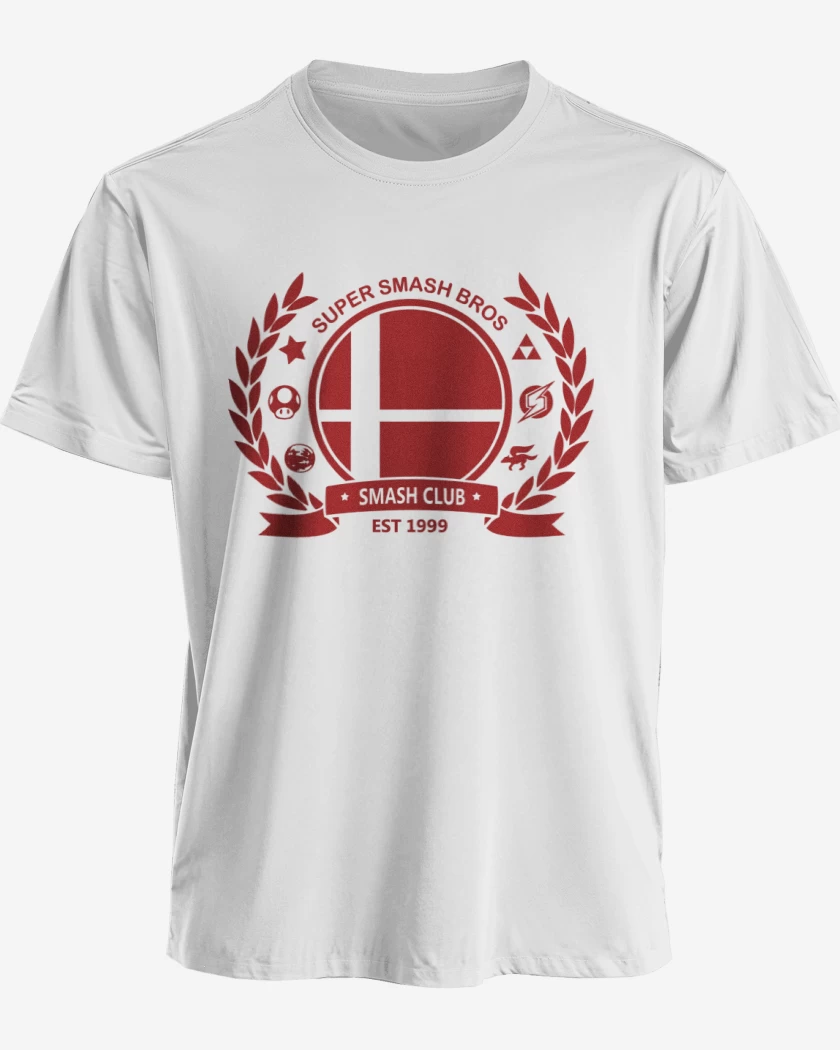 Polera premium Blanco de Smash Bros Club