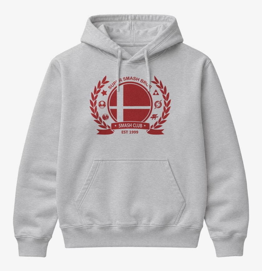 Poleron Canguro básico Gris Melange de Smash Bros Club