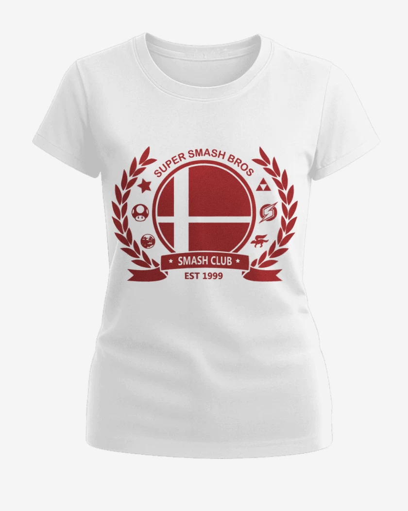Polera de Mujer Blanco de Smash Bros Club