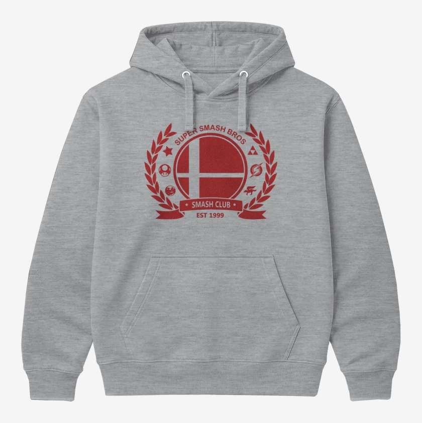 Polerón Canguro Gris Melange de Smash Bros Club