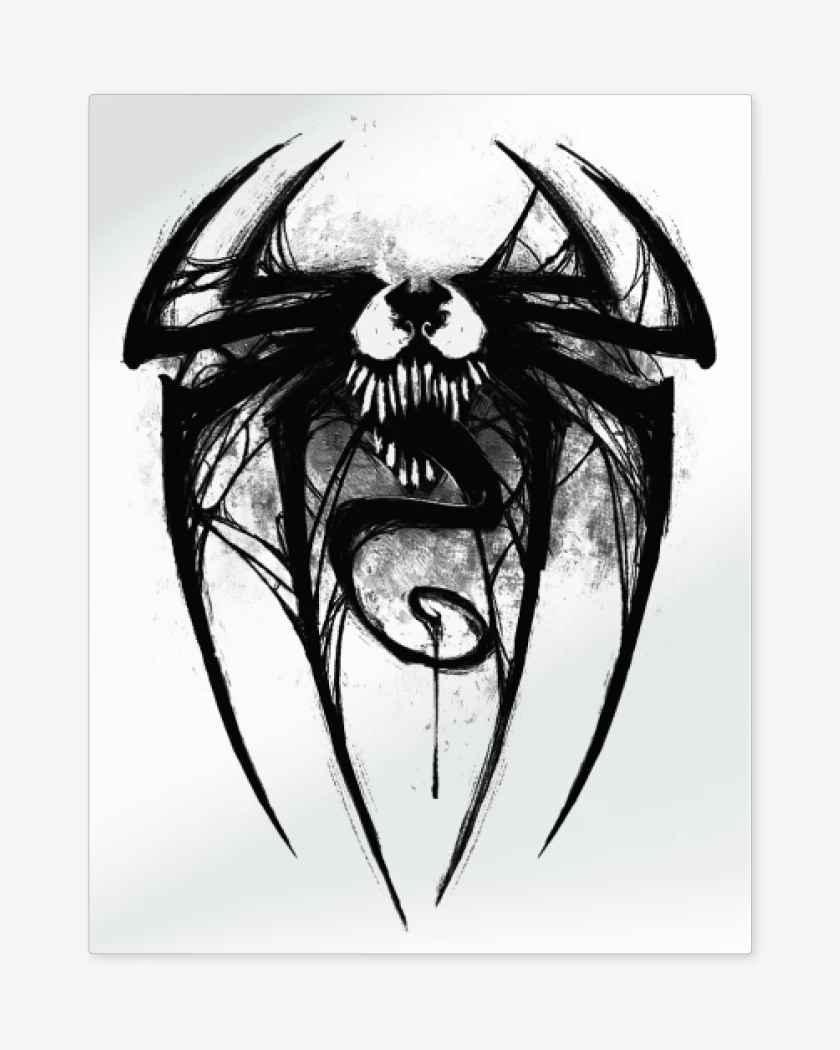 Print metalico Blanco de Veneno 3