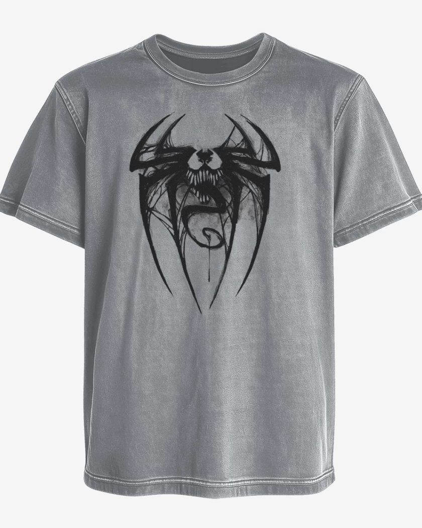 Polera desgastada Gris Melange de Veneno 3