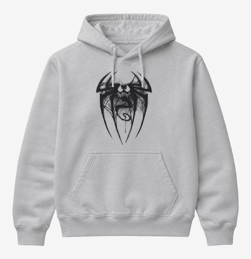 Poleron Canguro básico Gris Melange de Veneno 3