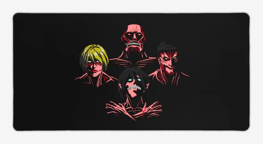 Mouse pad Gamer Negro de Titan rhapsody
