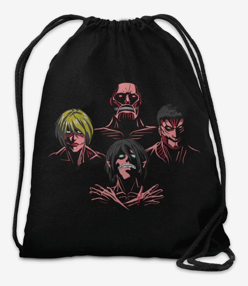 Mochila Negro de Titan rhapsody