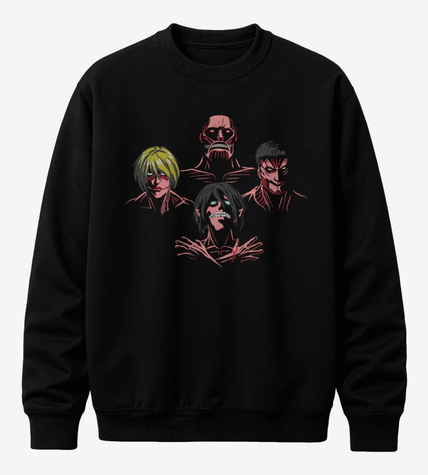 Poleron polo Negro de Titan rhapsody
