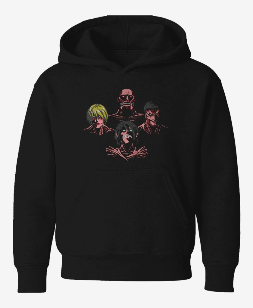 Poleron de niño Negro de Titan rhapsody