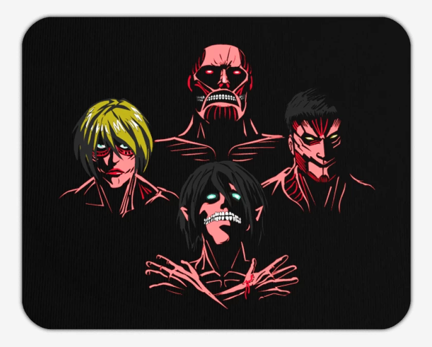 Mousepad Negro de Titan rhapsody
