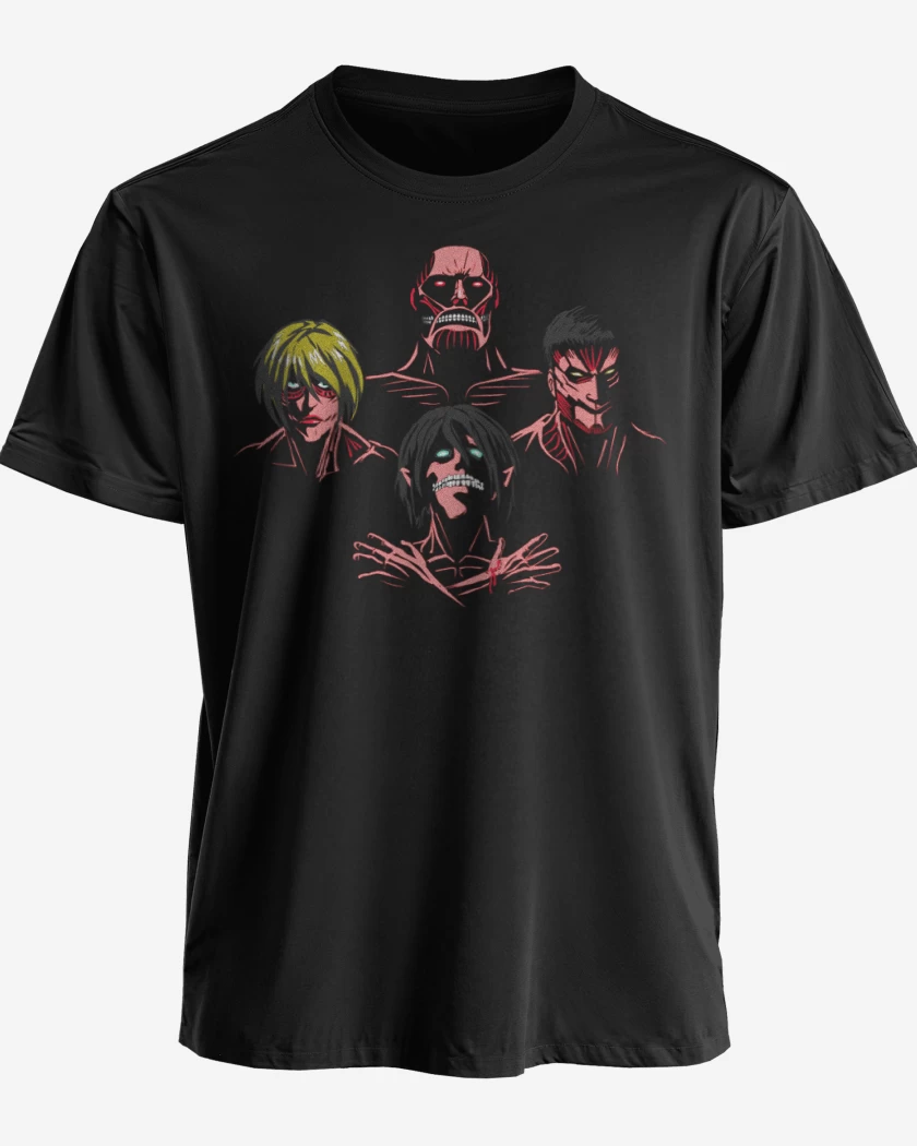 Polera premium Negro de Titan rhapsody