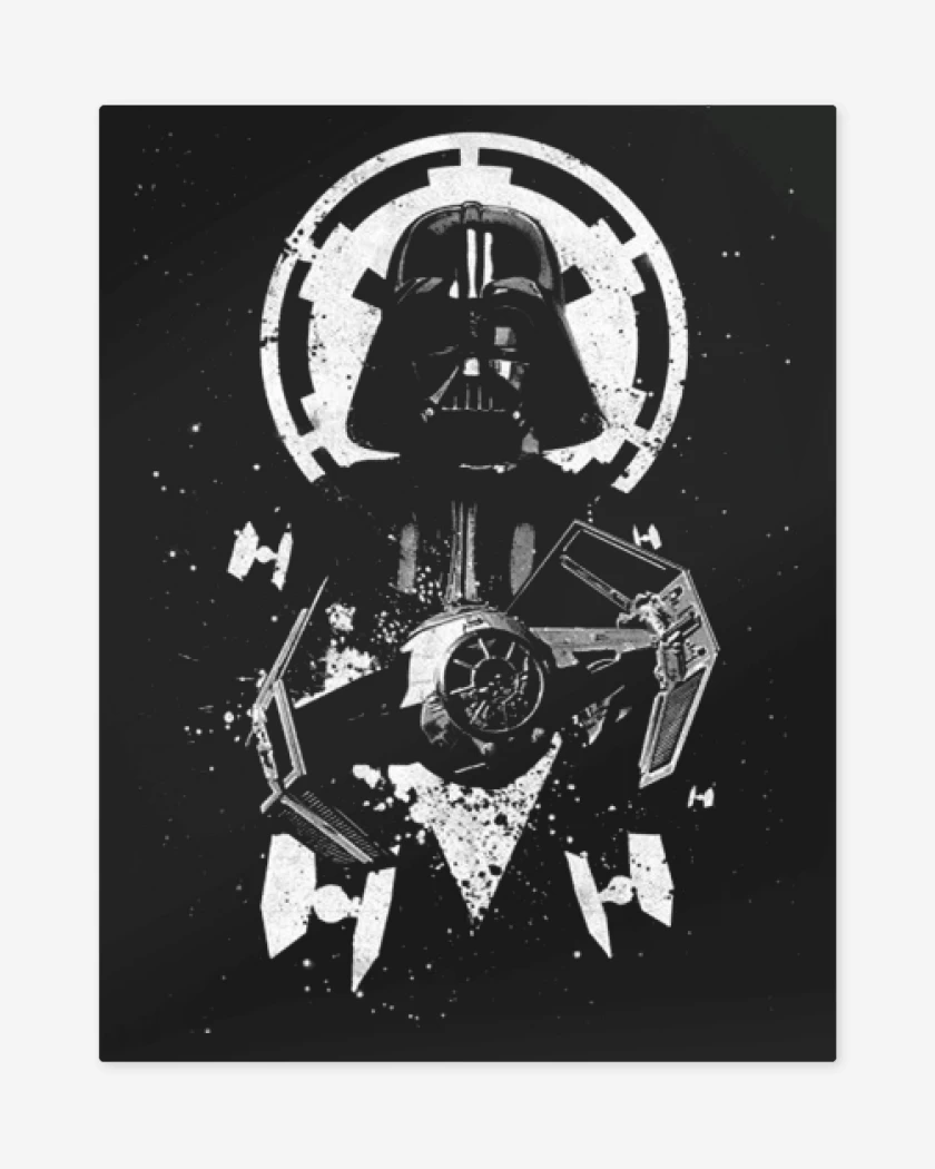 Print metalico Negro de DARTH VADER 5