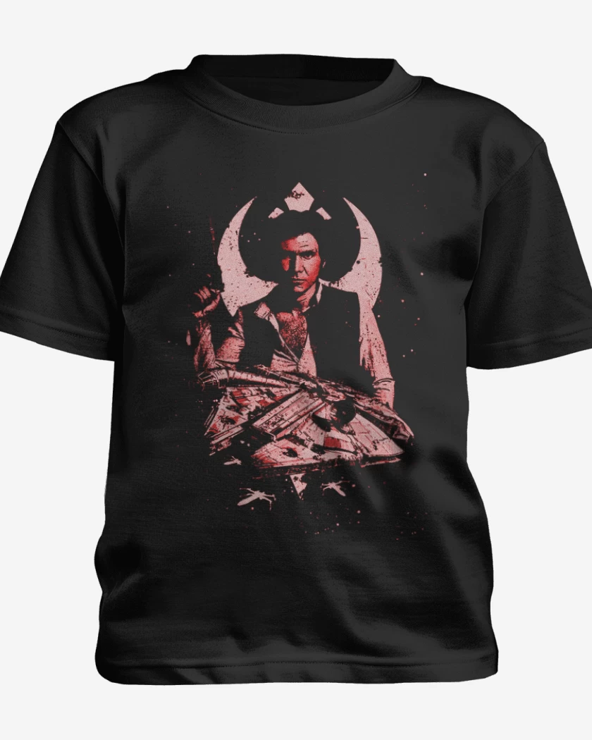 Polera de niño Negro de Han solo
