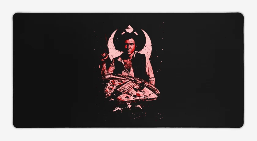 Mouse pad Gamer Negro de Han solo