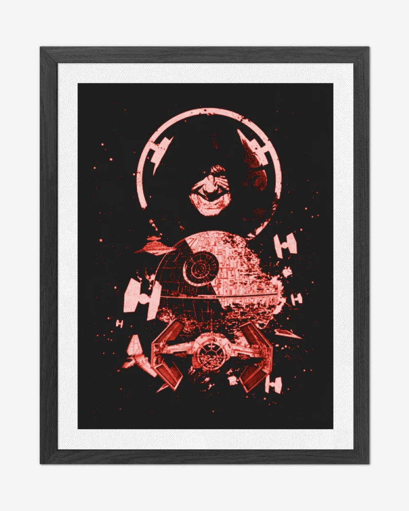 Cuadro decorativo Negro de Lord sith 