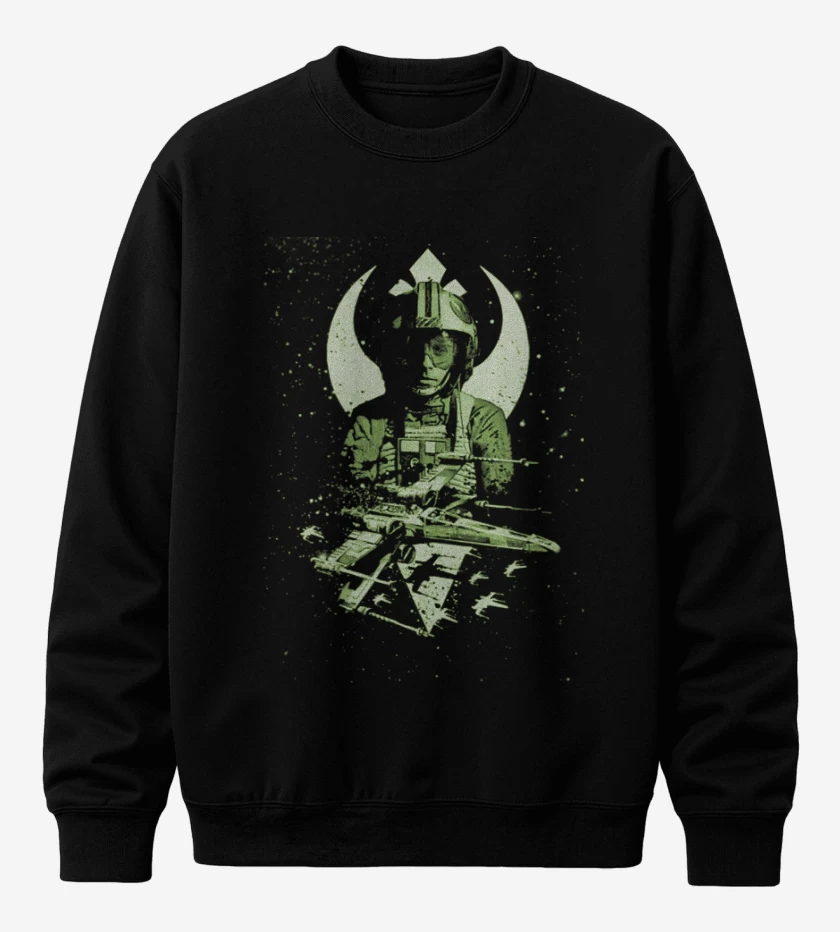 Poleron polo Negro de luke skywalker