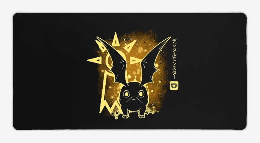 Mouse pad Gamer Negro de patamon