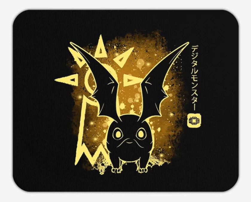 Mousepad Negro de patamon